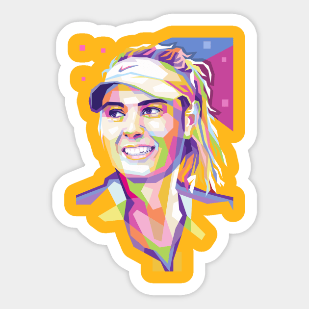 Maria Sharapova Popart Sticker by Wpap_ayy